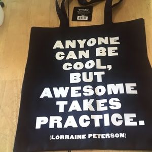 Quotable Cotton Canvas Tote Bag